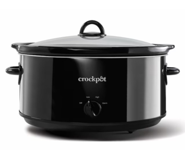 Crock-Pot 8 Quart Large Slow Cooker ( Black ), No Import Fees US Stock FREE SHIP