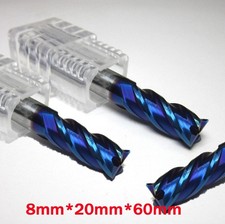 3Pcs 8MM HRC65 4 Flutes Tungsten Carbide End Mill CNC Milling Cutter Drill Bit