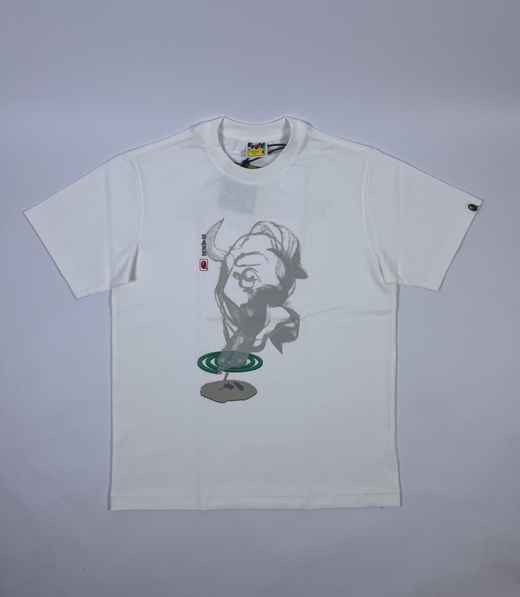 BAPE A Bathing Ape Graphic Tee White Size M New With Tags | eBay