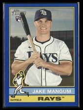 2025 Topps Heritage High Number Jake Mangum #693 Dark Blue Border RC Rays
