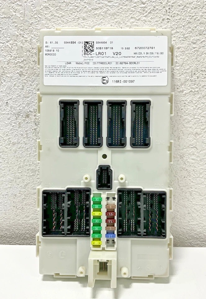 BMW X5 2014 módulo de control de carrocería 116RI001097 OEM Foto 2 de 4