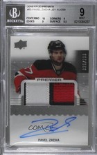 2016 Upper Deck Premier Rookie 26/299 Pavel Zacha #85 BGS 9 MINT Patch Auto 0c3
