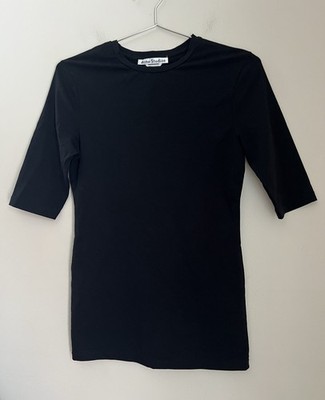 Acne Studios Top IDENA C STR PAW16 Women's S Crew Short Sleeve T-Shirt Portugal