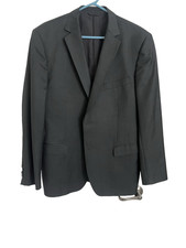 z zegna Ermenegildo Zegna City Black Blazer 44R Wool Mohair Jacket Sharp D15