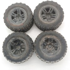 Dirtyused 4x Traxxas Sledgehammer Belted 18 Monster Truck Tires Wheels 17mm H Dirtyused 4x Traxxas Sledgehammer Belted 18 Monster Truck Tires Wheels 17mm H