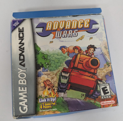 Advance Wars Nintendo GBA Game Boy Advance Authentic Box + Insert Only NO GAME