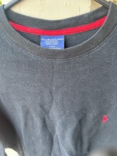 Ralph Lauren POLO Dark Blue Cotton Jersey Long Sleeve Tee BOYS Sz L 14-16
