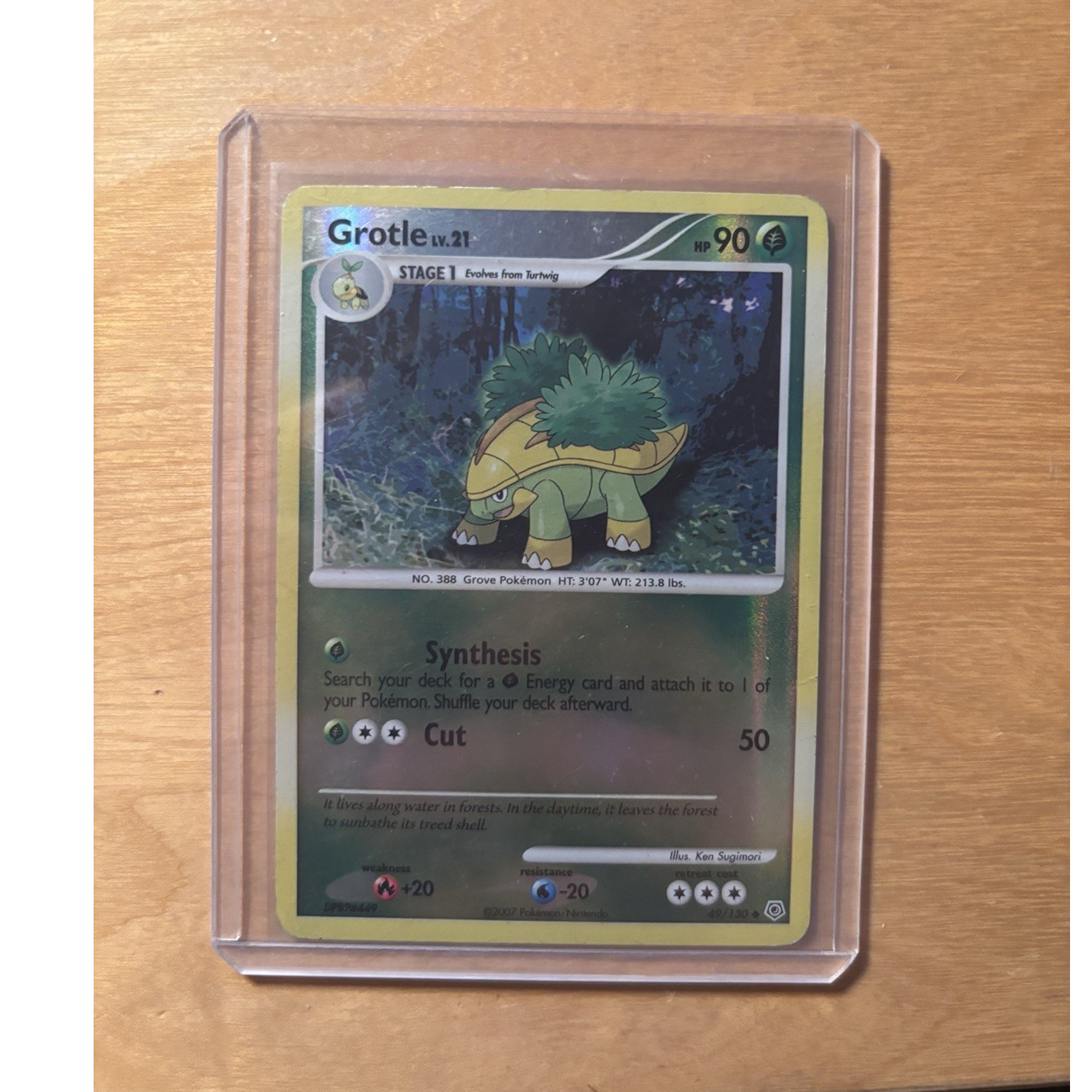 The Pokémon Company Grotle 49/130 Diamond & Pearl Reverse Holo Uncommon English