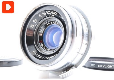 Exc+5 Nikon W-NIKKOR.C 35mm 3.5cm F/2.5 #5853 Nippon Kogaku MF Objektiv...