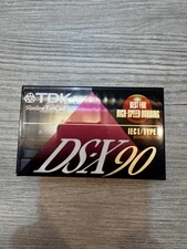 TDK DS-X 90 Blank Audio Cassette  Normal Position High Output New and Sealed