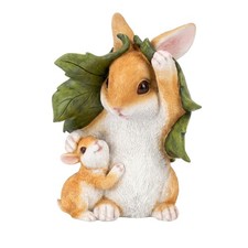 Hasenfigur mit Baby detailreich Hasenfigur vielseitig f&uuml;r Sammler