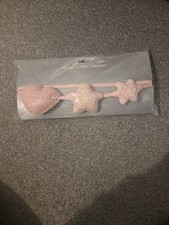 Silver Cross Luxury Nursery Curtain Tiebacks Pink New with Tags Pack of 2