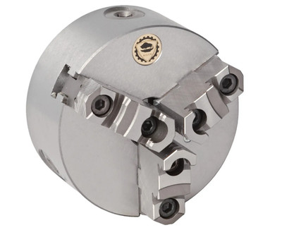 Semi-Steel Lathe Chuck - 10'' Plain Mount, 3-Jaw