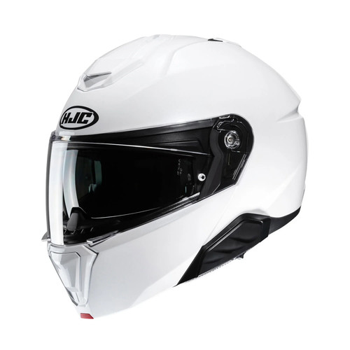 HJC I91 Pearl White Flip Up Modular Motorcycle Helmet - Foto 1 di 2