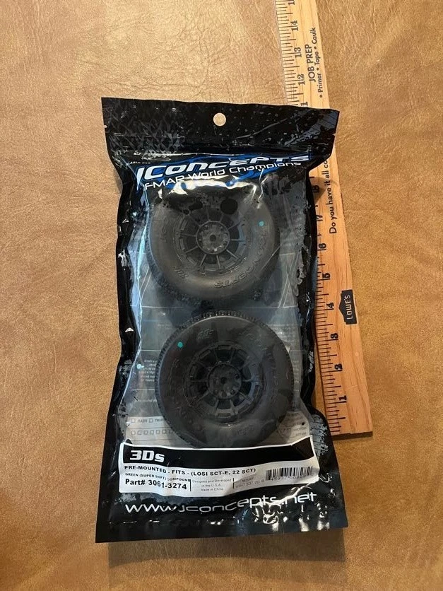 JConcepts 3D's 1/10 Off Road Tires SCT 3.0 x 2.2 with Hazzard Wheel, 3061-3274 - Image 4 of 4
