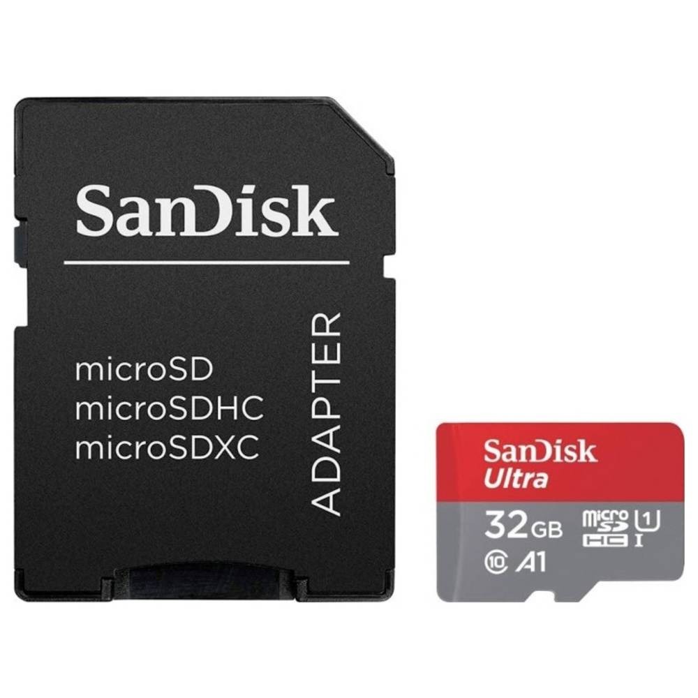 Carte mémoire SanDisk Ultra 32 GB microSDHC haute vitesse pour caméra sport