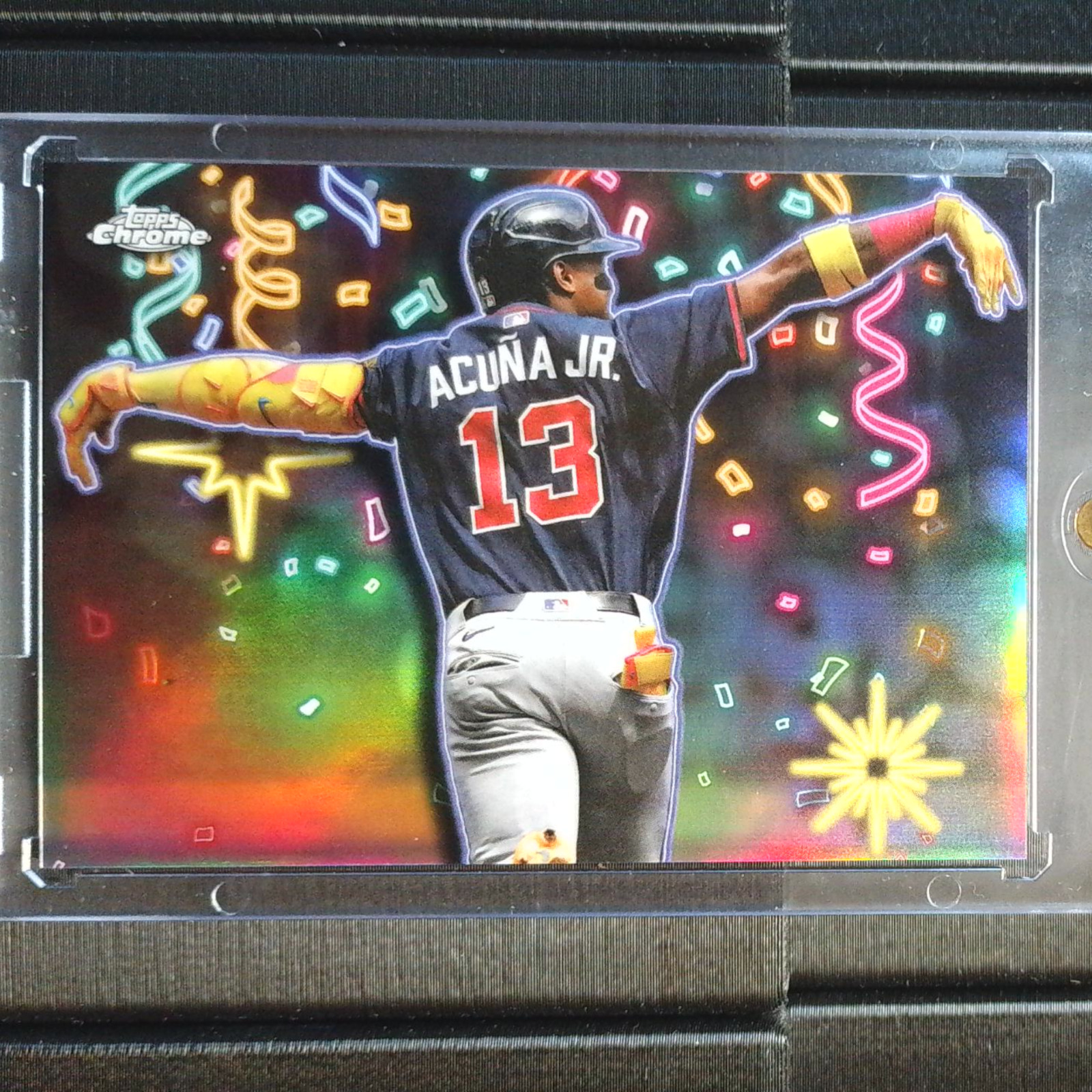 2025 Topps Chrome Update Ronald Acuna Jr. Celebracion Case Hit SSP