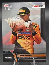 Lando Norris 2025 Topps Now Formula 1 #55 Claims 5th Victory of Season *In Hand*