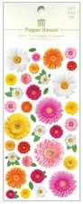 Gerbera Daisies, Decorative scrapbook stickers - Paper House ST4000