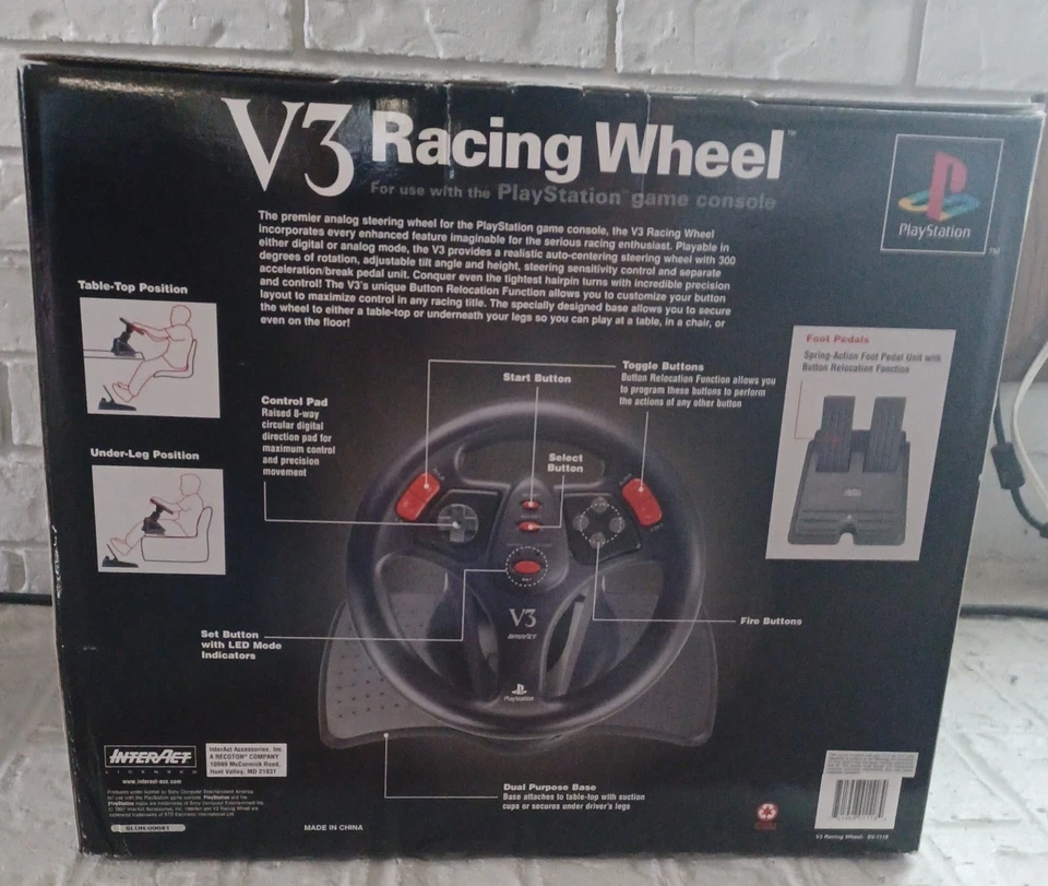 PlayStation (V3 RACING Steering Wheel) Gas & Brake Pedal Interact - Image 2 of 3