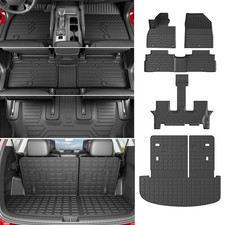 powoq 7 8 Seats Floor Mat Compatible with 2020-2025 Kia Telluride Cargo Mat F...
