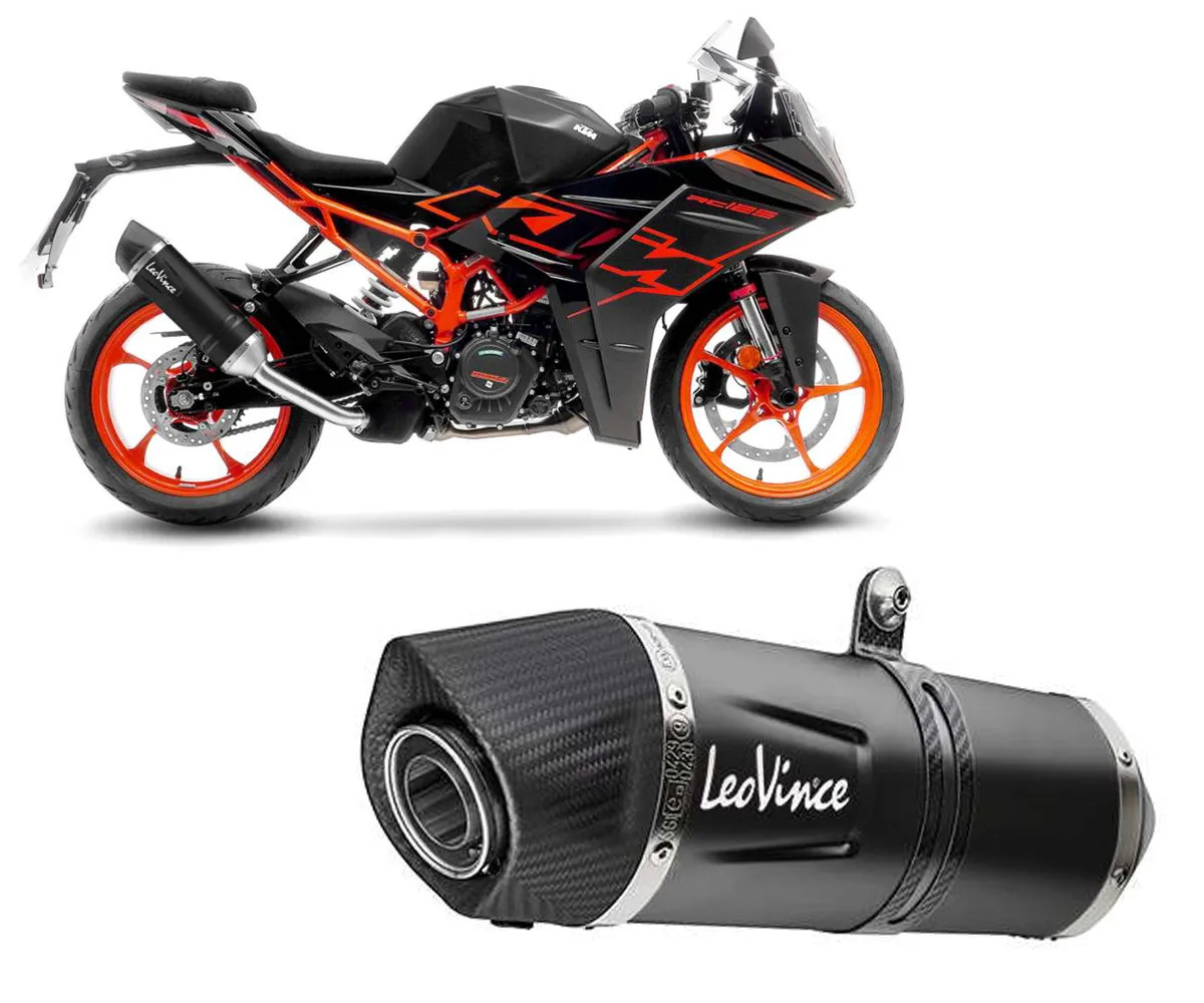 Exhaust Muffler Leovince LV ONE EVO BLACK EDITION for KTM RC 125 2023 > 2024