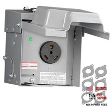 30 Amp RV Power Outlet Box, 125V NEMA TT-30R RV Outlet 30 Amp TT-30R