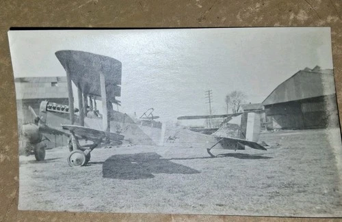 World War I Pilot & Plane Good Resolution WWI world war 1 photo Original
