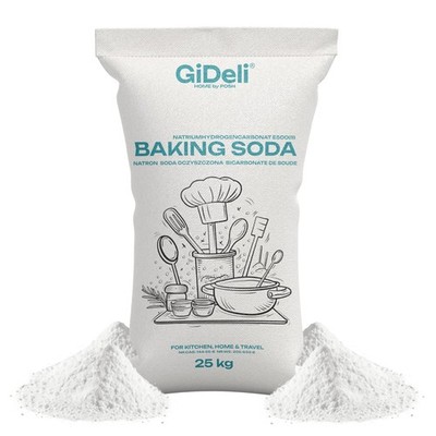 Natron Pulver 25 kg Baking soda Backpulver E500ii Natriumbicarbonat GiDeli