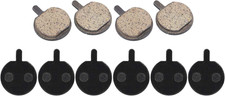 Kit de 5 pares de pastillas de freno de disco de resina semimetálica de bajo ruido para bicicleta