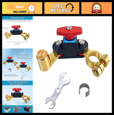 Adjustable Car Battery Cut-Off Switch, Pure Copper 12V-24V Disconnect Breaker fo