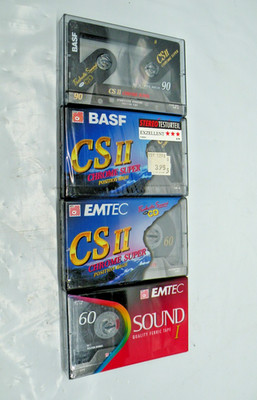 Basf / EMTEC CS II  Chrome Super, Sound I  Audiokassette Kassette NEU u. OVP