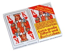 96 Decks  Senioren Skatkarten Skat 96 Pack mit je 32 Blatt, grosse Ziffern