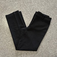 Talbots Dress Pants Womens 6 28x30 Trousers Straight Black Solid High Rise Lined