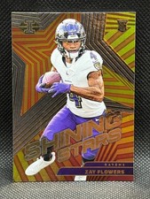 2023 Panini Illusions Zay Flowers Shining Stars Insert Rookie Card- #25 Ravens
