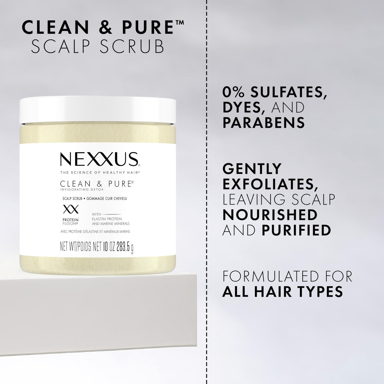 Nexxus Sulfate-Free Hair Scrub To Nourish & Clarify Exfoliating Scalp Scrub