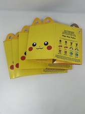 Lot of 4 McDonald s Happy Meal Pok mon 25th Anniversary Pikachu Boxes