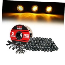 50 Pcs of 3/4 Inch Side Marker Smoked Lens Smoked Lens Amber Pack of 50 