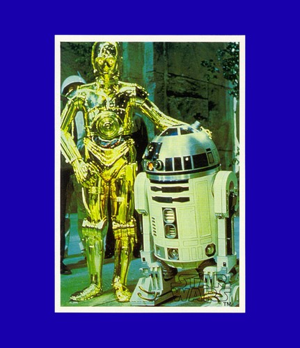 C-3PO & R2-D2 Celebrate 1977 Star Wars Topps/Yamakatsu Large - RARE - Gem Mint