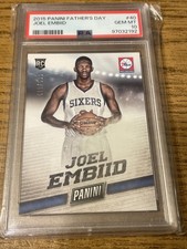 2015 Panini Father's Day 2015 Joel Embiid RC #40 /599 PSA 10 Gem Mint 🔥