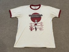 Communal Cowboy Austin Texas Vintage Ringer Shirt Large Western