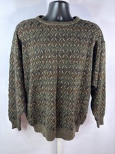 Vtg Grandpa Sweater Gianfranco Ruffini Men s Acrylic Size L Knit 90 s Large