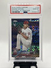 2018 Topps Chrome Shohei Ohtani RC X Fractor Rookie #150 Angels PSA 10