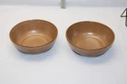 Pair of  7" Round Vegetable Bowl #6N Plainsman Brown by Frankoma