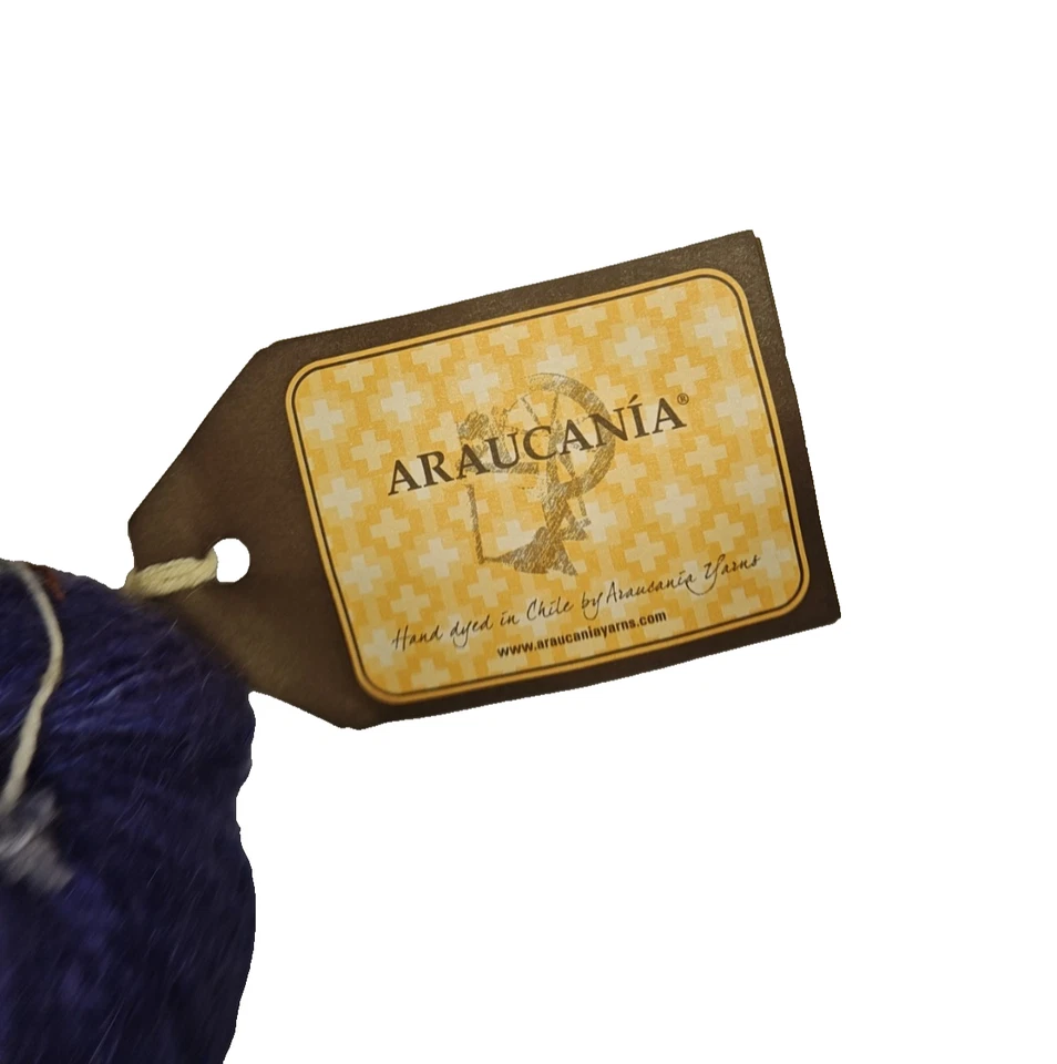 6 Skeins Araucania Yelcho #1808 Hand‑Dyed Kid Mohair/Silk Blend 100 g - Image 3 of 4