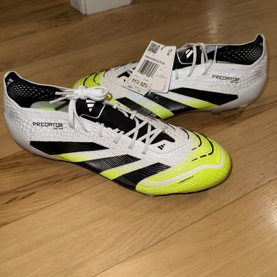 Adidas Predator Elite SG Cleats Cloud White Black Lucid Lemon Mens 11.5 (JI1067)