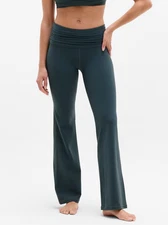 Athleta AUTH 100% Transcend High Rise Fold Over Flare Legging - Sale US 50%