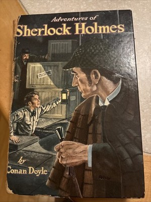 Adventures of Sherlock Holmes by A. Conan Doyle 1955 vintage HC young readers