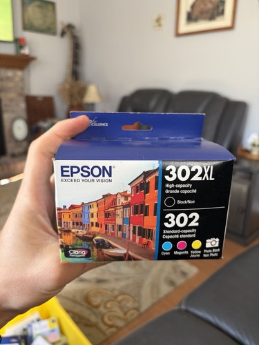 Epson 302XL Black 302 Color Photo Black Ink 5 Pack Claria Premium Eco 2028 OEM