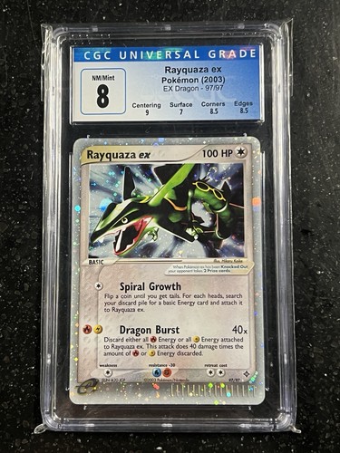 Rayquaza ex graded CGC 8 for sale on eBay
